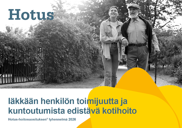 Ikäihmisten kotihoidon hoitosuositusten kansi